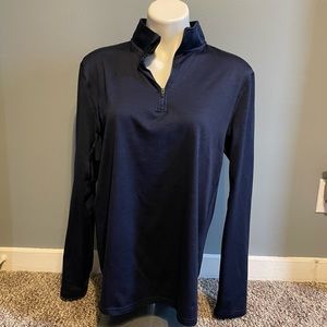 Tek Gear navy quarter zip size large.
